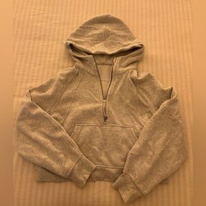 Lululemon Gray Scuba Half-zip Hoodie